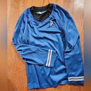 Medium Startrek Captain Kirk shirt with pin